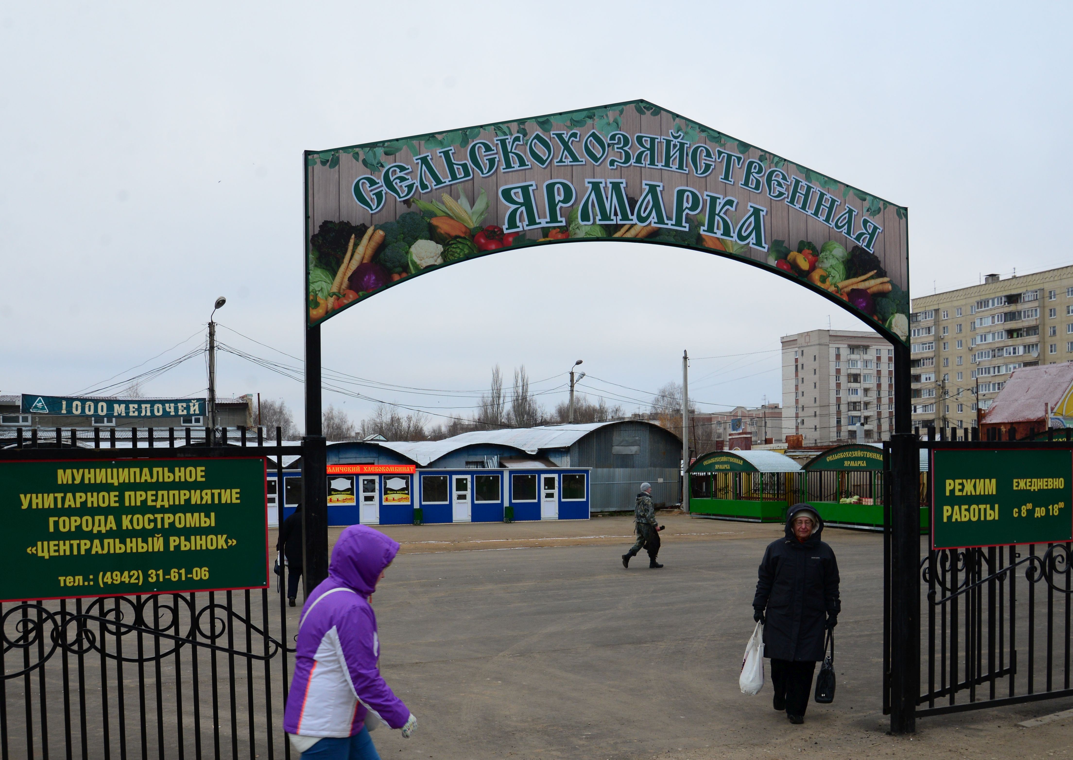 В Костроме открылась сельскохозяйственная ярмарка на улице Индустриальной