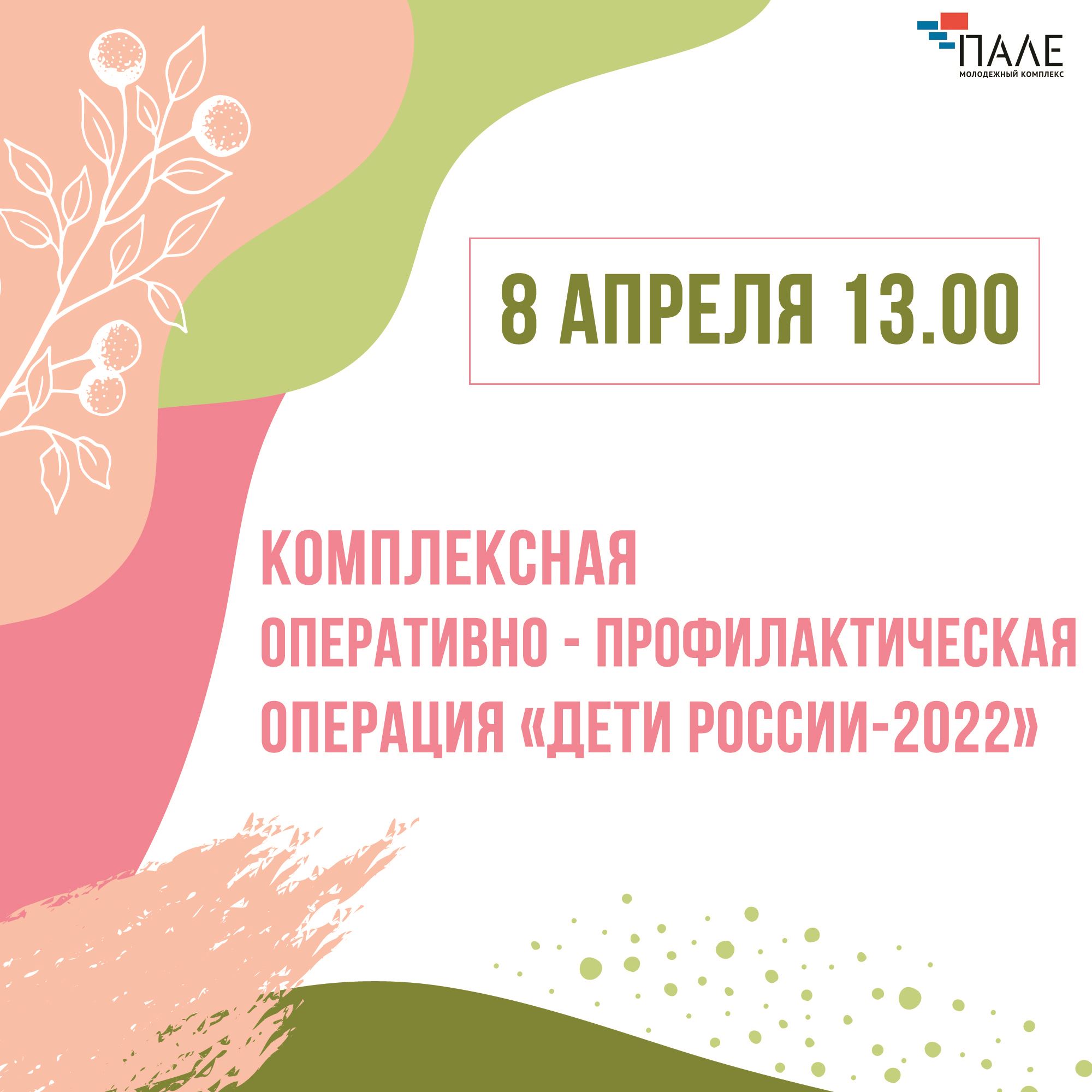 Комплексная оперативно - профилактическая операция «Дети России-2022»