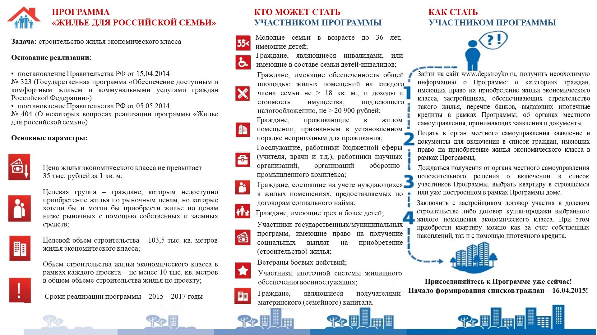 Программа жилье для Российской семьи