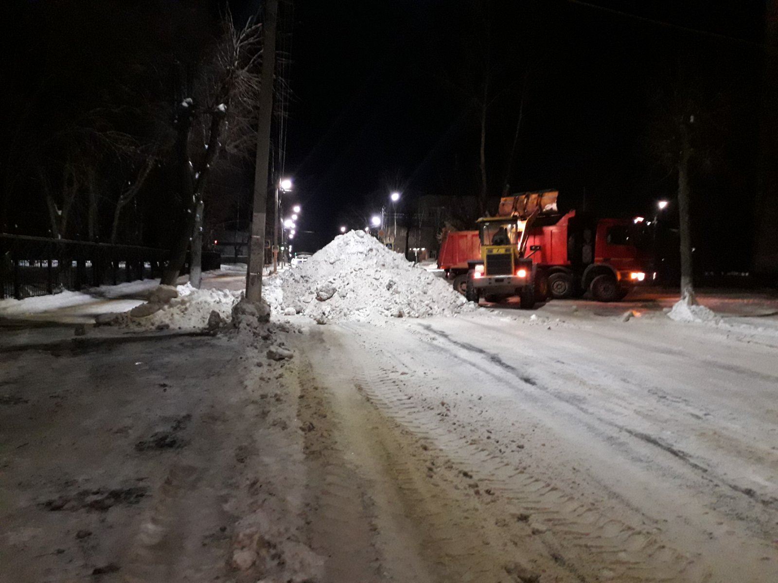 В Костроме активизированы работы по вывозу снега с улично-дорожной сети города